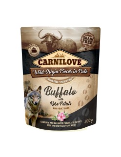 Alimentation humide Carnilove Wild Buffalo & Rose petals 300 g
