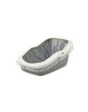 Cat Litter Box Savic White Grey Plastic