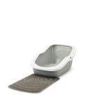 Arenero para Gatos Savic Blanco Gris Plástico