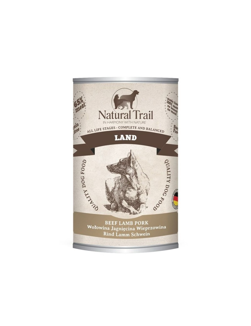 Comida húmida NATURAL TRAIL Carne de bovino 400 g