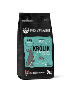 Futter Paka Zwierzaka Rabbit with salmon M Hase 9 kg