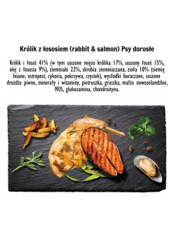 Futter Paka Zwierzaka Rabbit with salmon M Hase 9 kg