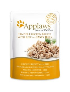 Cibo per gatti Applaws Chicken Breast with Beef in Jelly Pollo 70 g