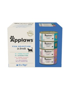 Cibo per gatti Applaws Fish selection multipack in broth Pesce 70 L
