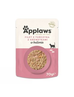Cibo per gatti Applaws Tuna Fillet with prawn in broth Pesce 70 g