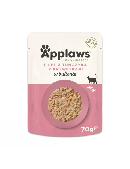 Cibo per gatti Applaws Tuna Fillet with prawn in broth Pesce 70 g