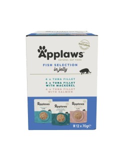 Cibo per gatti Applaws Fish selection multipack in broth Pesce