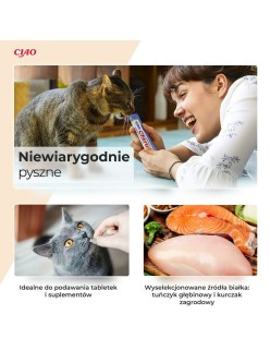 Lanche para Gato Inaba Peixe