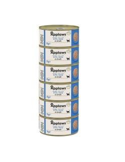 Comida para gato Applaws Tuna fillet with crab in broth Peixe