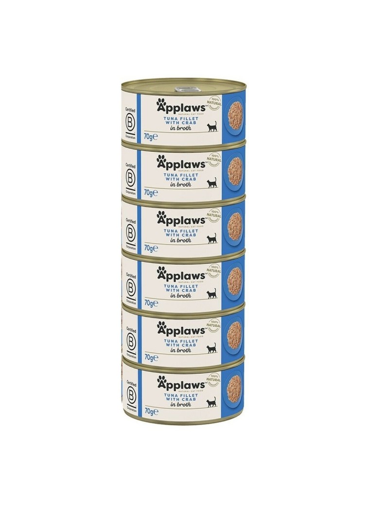Cat food Applaws Tuna fillet with crab in broth Fish