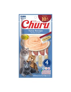 Lanche para Gato Inaba Churu Senior Tuna Recipe Peixe