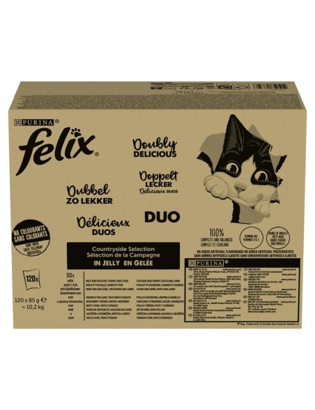 Comida para gato Purina Felix Fantastic Duo Mix Countryside