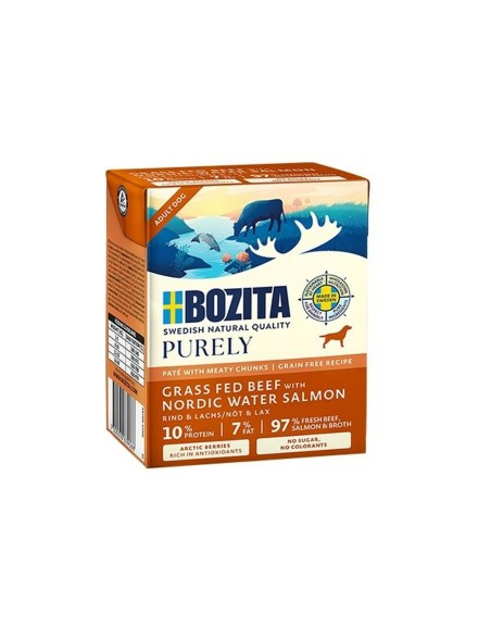 Comida húmeda Bozita Purely Paté Duoprotein Beef and salmon 400 g