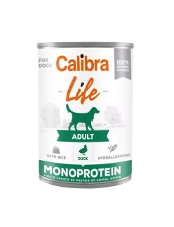 Nassfutter Calibra Life Adult Duck with rice 400 g