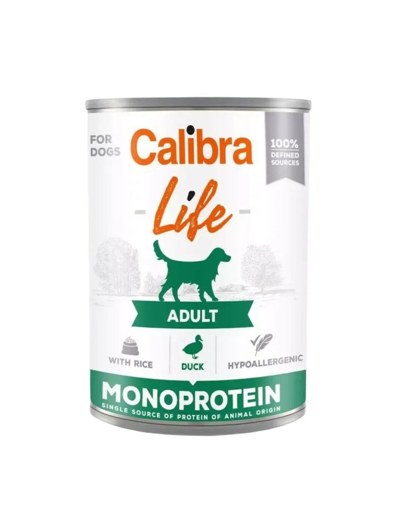 Nassfutter Calibra Life Adult Duck with rice 400 g