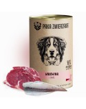 Nassfutter Paka Zwierzaka Beef and herring Rind und Kalbfleisch 400 g