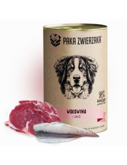 Nassfutter Paka Zwierzaka Beef and herring Rind und Kalbfleisch 400 g