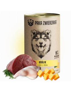 Nassfutter Paka Zwierzaka Rabbit and boar with pumpkin Wildschwein 400 g