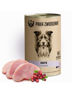 Nassfutter Paka Zwierzaka Turkey and cranberries Truthahn 400 g