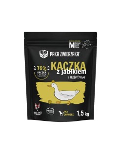 Futter Paka Zwierzaka Duck with apple M Ente 1,5 Kg