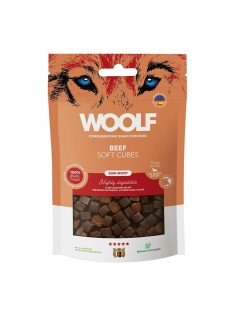 Snack per Cani Woolf Soft Cubes Beef Carne di manzo e vitello 100 g