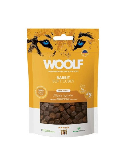 Snack per Cani Woolf Soft Cubes Rabbit Coniglio 100 g