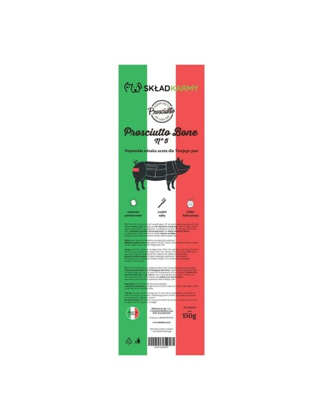 Snack pour chiens EDEN Prosciutto bone no. 5 Cochon 150 g