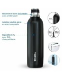 Thermosflasche Brita 1046734 Schwarz Silberfarben Edelstahl 1 L