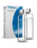 Thermosflasche Brita 1046733 Grau Durchsichtig Silberfarben Edelstahl 1 L (2 Stück)