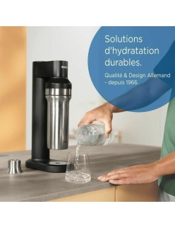 Thermosflasche Brita 1046733 Grau Durchsichtig Silberfarben Edelstahl 1 L (2 Stück)