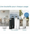Thermosflasche Brita 1046733 Grau Durchsichtig Silberfarben Edelstahl 1 L (2 Stück)