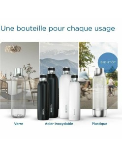 Thermos Brita 1046733 Grigio Trasparente Argentato Acciaio inossidabile 1 L (2 Unità)