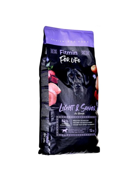 Futter Fitmin Light & Senior Erwachsener Rindfleisch Vögel Schwein 12 kg