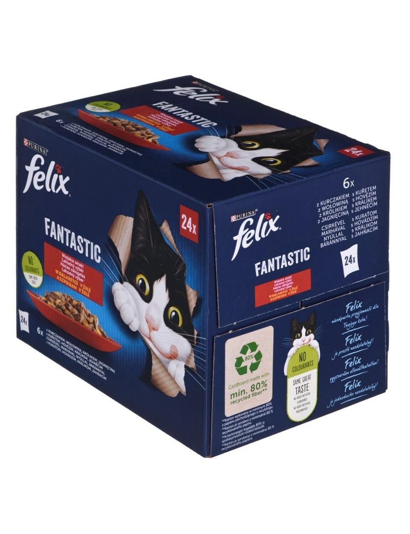 Katzenfutter Purina Huhn Rindfleisch Lamm Hase 24 x 85 g