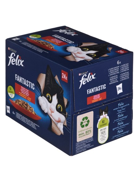 Katzenfutter Purina Huhn Rindfleisch Lamm Hase 24 x 85 g