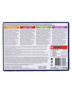 Katzenfutter Purina Huhn Rindfleisch Lamm Hase 24 x 85 g