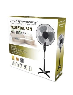 Ventilateur sur Pied Esperanza EHF001KE Blanc Noir 50 W