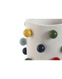 Cache-pot Home ESPRIT Blanc Multicouleur 17 x 17 x 14 cm