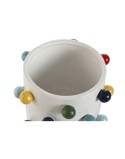 Cache-pot Home ESPRIT Blanc Multicouleur 17 x 17 x 14 cm