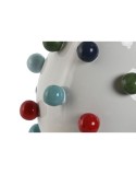Vase Home ESPRIT White Multicolour Dolomite 20 x 20 x 20 cm