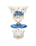 Fontaine pour Animaux de Compagnie Panasonic CP-JNF01CW Blanc Plastique/Acier inoxydable