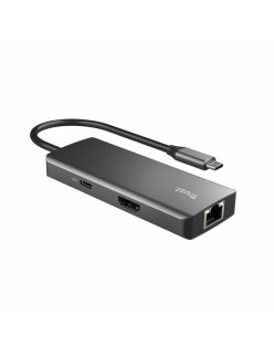 Hub USB Trust 24968 Silberfarben 20 cm