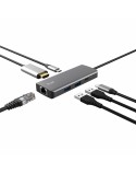 Hub USB Trust 24968 Plateado 20 cm