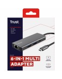 Hub USB Trust 24968 Plateado 20 cm