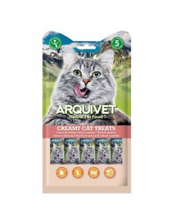 Lanche para Gato Arquivet crem Peixe 70 g
