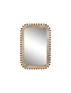 Miroir mural Home ESPRIT Naturel Bois de manguier Balles 60 x 2,5 x 90 cm
