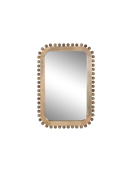 Miroir mural Home ESPRIT Naturel Bois de manguier Balles 60 x 2,5 x 90 cm Miroir mural Home ESPRIT Naturel Bois de manguier Balles 60 x 2,5 x 90 cm