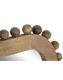 Espejo de pared Home ESPRIT Natural Madera de mango Bolas 60 x 2,5 x 90 cm
