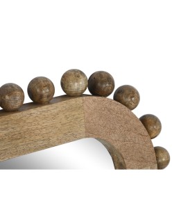 Wandspiegel Home ESPRIT natürlich Mango-Holz Bälle 60 x 2,5 x 90 cm