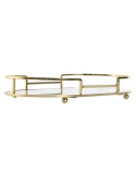 Tablettset Home ESPRIT Weiß Gold Moderne 31 x 17 x 5 cm (2 Stück)